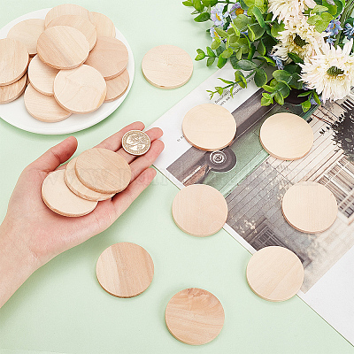 Неокрашенные деревянные кабошоны WOOD-WH0026-06B-1