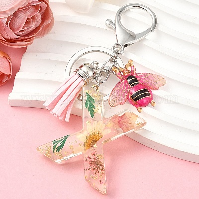 Брелок с кисточкой из смолы KEYC-YW00125-24-1