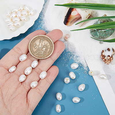 30 шт. бусины из натурального пресноводного жемчуга&nbsp;PEAR-NB0002-05-1