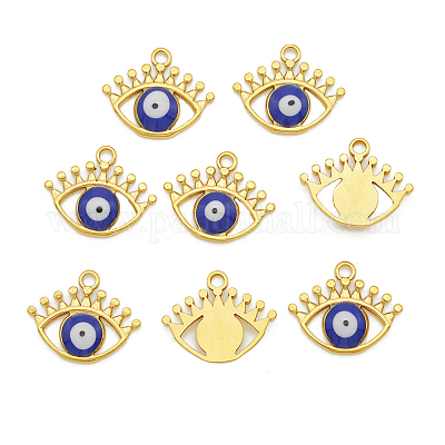 Кулон из нержавеющей стали с эмалью EVIL-PW0001-06A-1