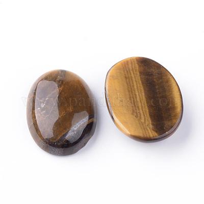 Натуральные желтые тигровые глазные кабошоны G-S240-24-1