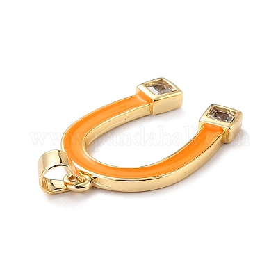 Кулоны из экологически чистой латуни с микропаве и кубическим цирконием KK-D066-04G-RS-1