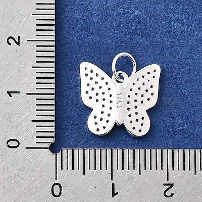 925 стерлингового серебра микро проложить кубического циркония подвески STER-D309-01F-S-1