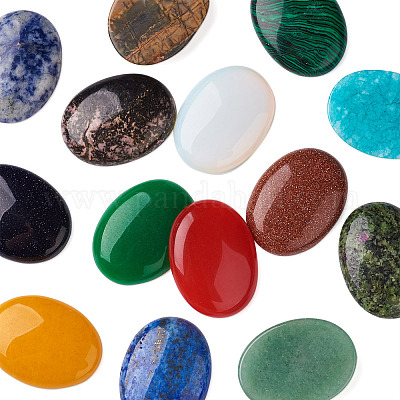 14 шт. 14 стиля смешанных кабошонов из драгоценных камней G-FW0001-06-1