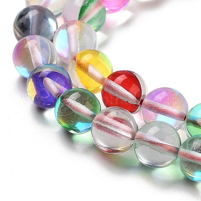 Прозрачные стеклянные бусины X-GLAA-B022-8mm-11-1