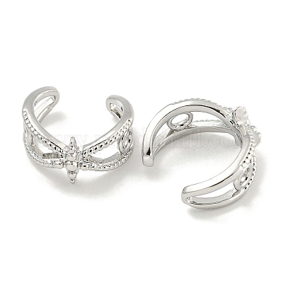 Серьги-манжеты из циркония EJEW-C104-023P-1