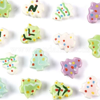 16шт 7 цвета фарфоровые бусины ручной работы PORC-FS0001-42-1