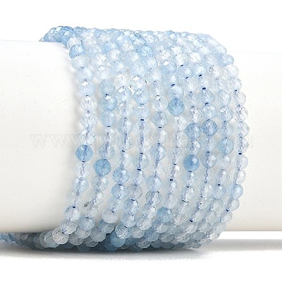Natürliche Aquamarin Perlen Stränge&nbsp;G-RM250101-B31-1