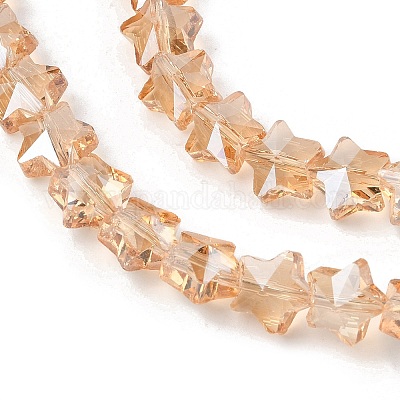 Гальванизируйте прозрачное стекло бисер нитей EGLA-U004-03A-PL03-1