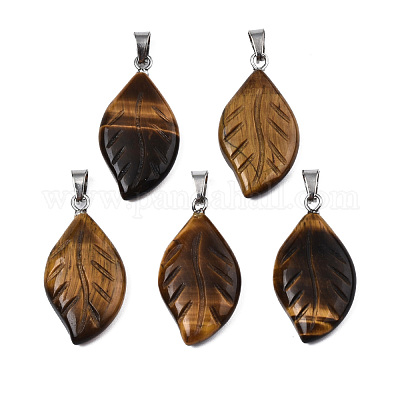 Природных тигровый глаз подвески G-S364-076A-01-1