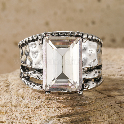 Кольца из сплава и хрустальных страз FS-WG3D01A-01-1