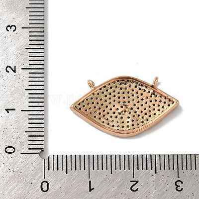 Подвеска для конского глаза с покрытием из латуни KK-G504-05RG-1