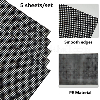 Листы холста pe сетки&nbsp;DIY-WH0496-60-1
