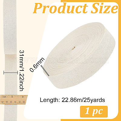 25 ярд плоских хлопковых лент с узором «елочка» OCOR-BC0006-16-1