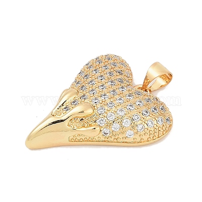 Латунные микро проложить кубического циркония подвески KK-A241-14B-G-1