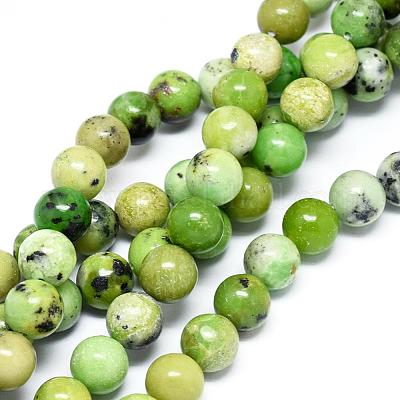 Природные серпантину нитей бисера&nbsp;G-F576-01-10mm-1