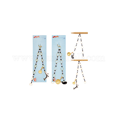 Цепочки для вязания рядов из акрила и стекла HJEW-NB00099-1