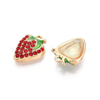 Rhinestone сплава и эмали подвески PALLOY-T092-42G-1