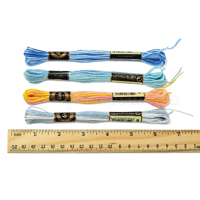 6-слойная полиэфирная нить для вышивания OCOR-FZ0001-01D-1