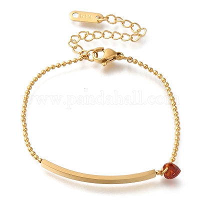 Ионное покрытие (ip) браслеты из нержавеющей стали 304 с шариковой цепочкой BJEW-H613-07G-1