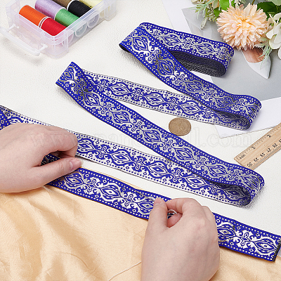 1 шт. полиэстеровая лента для вышивки в этническом стиле OCOR-ME0001-36B-1