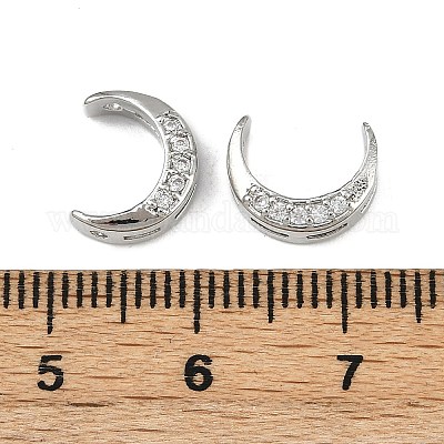 Латунные прозрачные бусины из кубического циркония KK-D375-35P-1