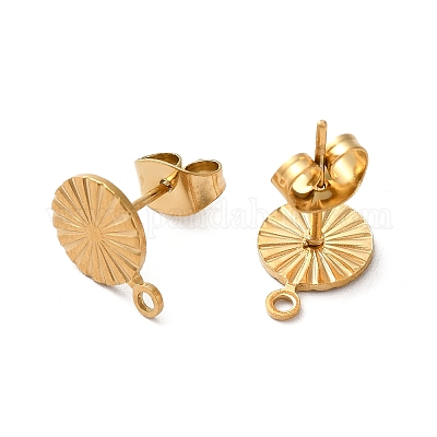 Ионное покрытие (ip) 304 нержавеющая сталь гвоздики фурнитура для сережек STAS-E192-01G-01-1