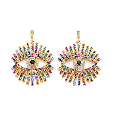 Латунные микро проложить кубического циркония подвески KK-N242-006-1