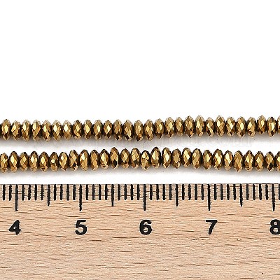 Гальванические нити из синтетических немагнитных гематитовых бусин G-H072-G01-01-1