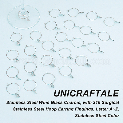 201 подвеска для бокала вина из нержавеющей стали AJEW-AB00146-1