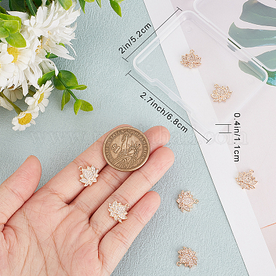 8шт латунные подвески из кубического циркония с микро-паве ZIRC-BBC0002-01-1