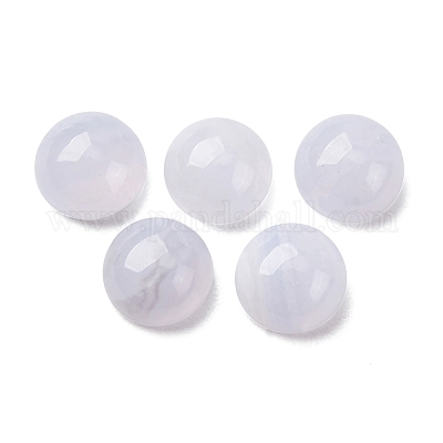 Натуральный голубой агат шнурка кабошоны G-O185-01G-02-1