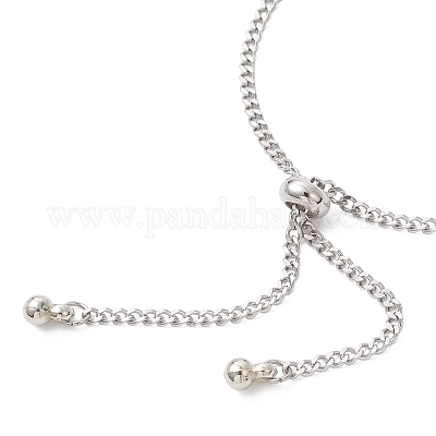 Изготовление браслета-слайдера из нержавеющей стали 304 толщиной 2.5 мм AJEW-JB01455-1