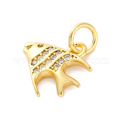 Латунные микро проложить кубического циркония подвески KK-S510-47G-01-1
