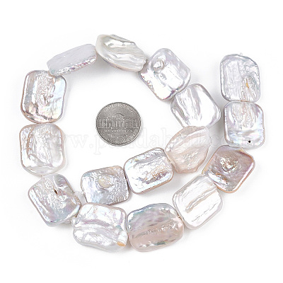 Природные Кеши жемчуг пряди PEAR-S020-D08-1