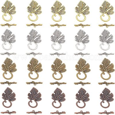 Сплавочные застежка тоггл тибетского стиля TIBE-FH0001-03-FF-1