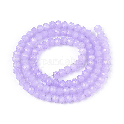 Запекание расписных стеклянных бусин с имитацией нефрита DGLA-A034-J8MM-A50-1