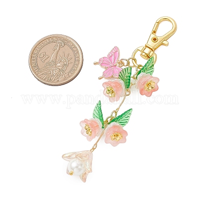 Акриловые цветочные подвески HJEW-JM04196-03-1
