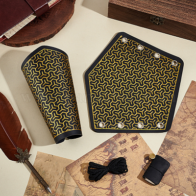 Регулируемый браслет из искусственной кожи AJEW-WH0314-651B-1