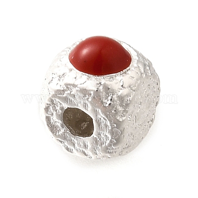 925 бусина из стерлингового серебра с эмалью STER-L066-05S-01-1