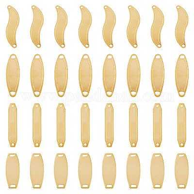 48 шт. 4 стиля 201 подвески-соединители из нержавеющей стали STAS-DC0014-18-1