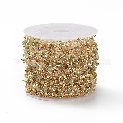 Натуральные амазонитовые ручные бисерные цепочки CHC-P003-11H-1