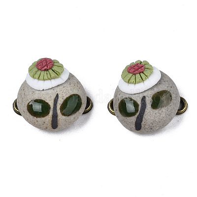 Подвески из фарфора ручной работы PORC-N004-147-1