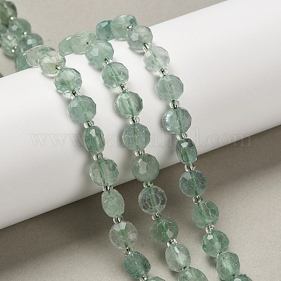 Естественный зеленый флюорит бисер нитей G-B153-A07-1