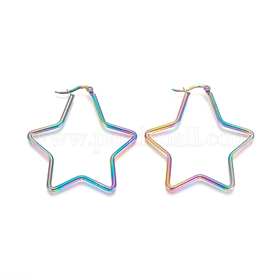 Серьги-кольца из нержавеющей стали 304 STAS-D171-06C-M-1