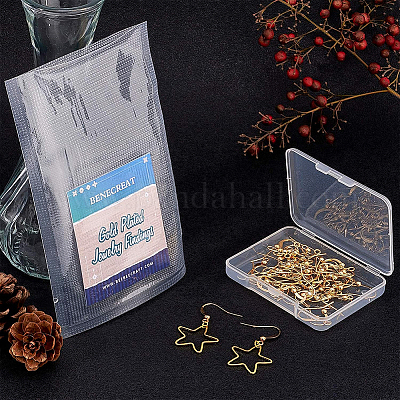 Долговечные латунные крючки для серьги KK-BC0006-06G-NF-1