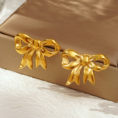 Стильные серьги-гвоздики в форме бабочек из нержавеющей стали 304 для повседневной носки TX7478-1