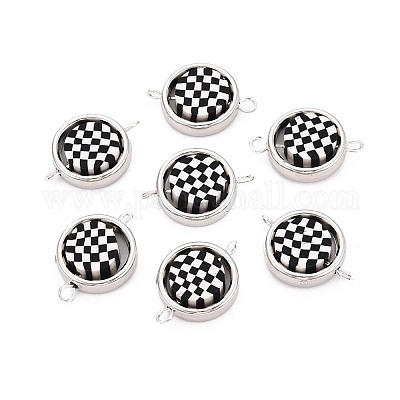 Полимерные глиняные бусины с пластиковой оправой ccb подвески CLAY-T022-35M-02-1