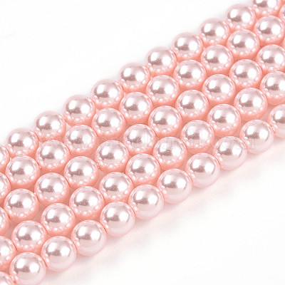Выпечка из окрашенного перламутрового стекла жемчужные бусинки HY-N002-5mm-A10-1