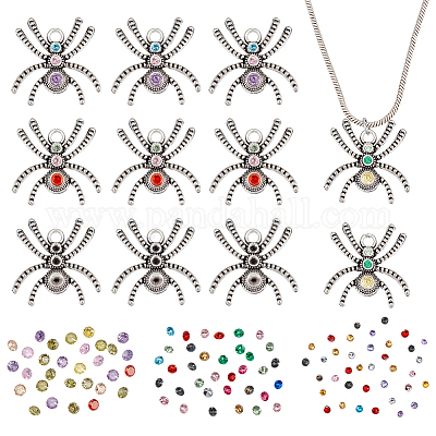 Набор для самостоятельного изготовления подвески в виде паука на хэллоуин DIY-GA0004-71-1